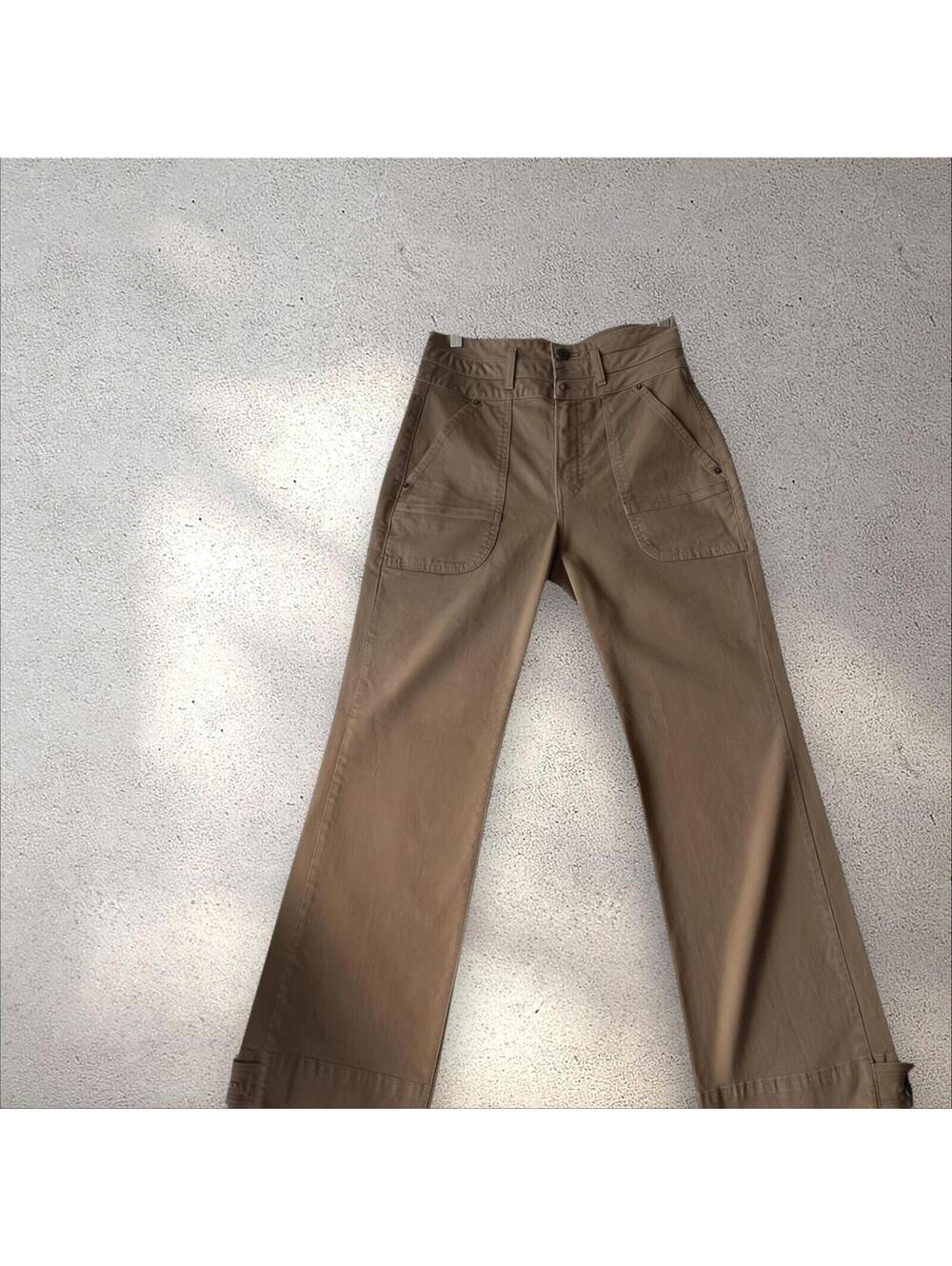 Veronica Beard Marley Coverible Leg High Rise Ankle Tab Jeans 28